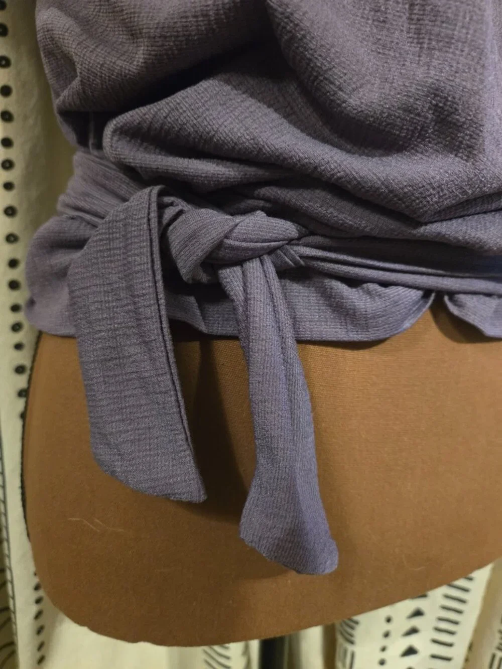 Paperoc Wrap Blouse in purple - Picture 3 of 9